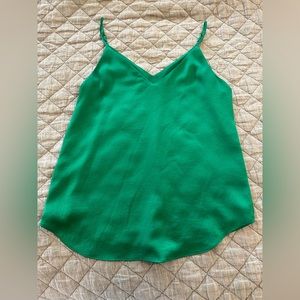 Kelly Green Adjustable Spaghetti Strap Express Tank Top Sz Small